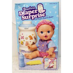 1997 Kenner Newborn Diaper Surprise Center Doll Toy Baby Girls
